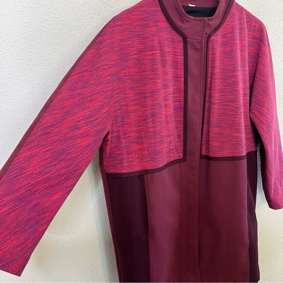 Lululemon Maroon Burgundy Berry Cocoon Coat Jacket Womens Size M - Picture 4 of 8